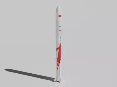 Zhuque-2 Launch Vehicle Blender-FBX 3D model