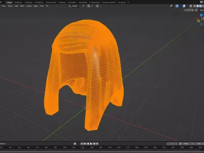 Custom3Dprint Minifigure Accessory - Minifigure Hair S2 - 010 3D print model