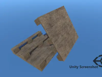 Pallet wooden Free low-poly 3D model
