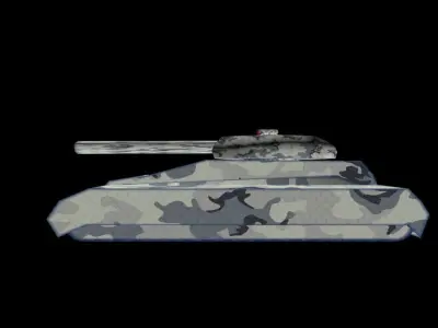 Tank Phantom Low-poly 3D model