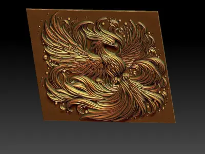 1 phoenix CNC Relief Model 3D print model