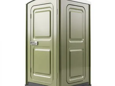 Portable Toilet D Model Pack with HighQuality Textures Low-poly 3D model