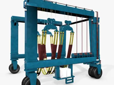 Industrial Marine Travel Lift 3D model