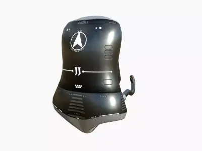 Jetpack J06 Dark Steel - SciFi Character Design Low-poly 3D model