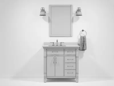 OVE Bellington 36 THD White 3D model