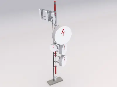 Cell Antenna Low-poly 3D model