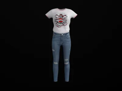 coat cloth Low-poly 3D model