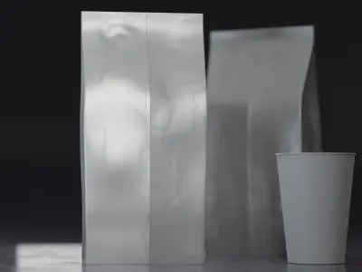 Premium packaging pouch 3D model