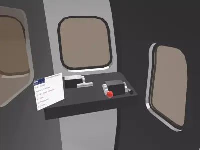 Amtrak Budd Metroliner Low-poly 3D model
