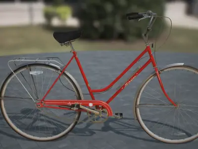 Vintage bicycle 3D model buy