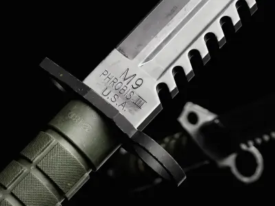 M9 Bayonet Gameready Model Low-poly 3D model