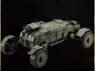 Scorpion Truck - 3D ASSET - Game Ready - 3D Art Low-poly 3D model