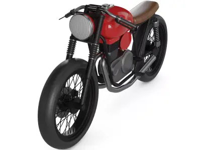 Cafe Racer Motorcycle 3D model shop