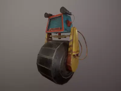 Arthur the Robot Low-poly 3D model