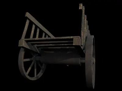 Gothic tumbril B 3D model