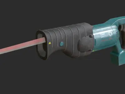 Saber Saw Low-poly 3D model