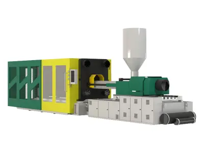 Injection Molding Machine 3D model 3D model