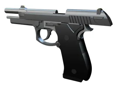 Beretta M9 3D model buy