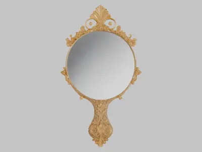 Ornate Spoon or Ladle Low-poly 3D model