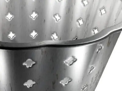 Classic Aluminium Tray 3D model