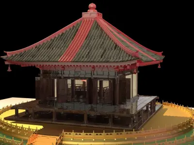 Chinese pavilion   3D model