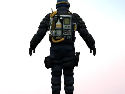 Agent from the game CSGO Second lieutenant of medical service 3D model
