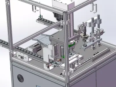 Stator core shaping inspection machine 3D model