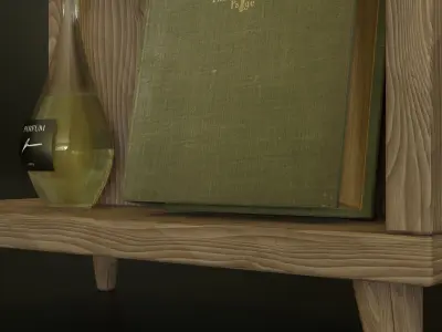 Modern Book SHelf Free 3D model