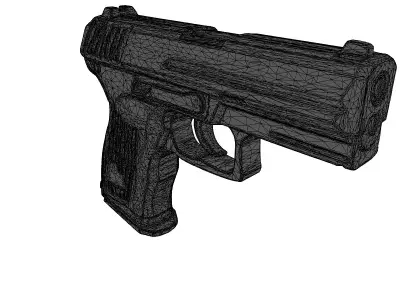 SciFi Laser Pistol Weapon 3D model