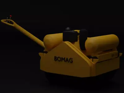 Bomag BW76S  Low-poly 3D model