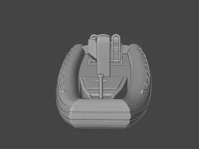 Rigid Hulled Inflatable Boat 3D Printable 3D print model