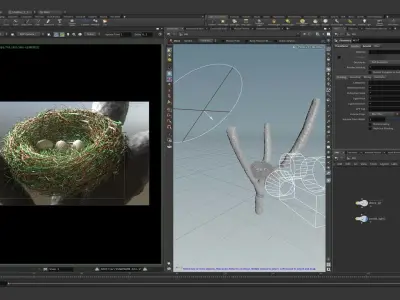 Bird Nest 3D model 5