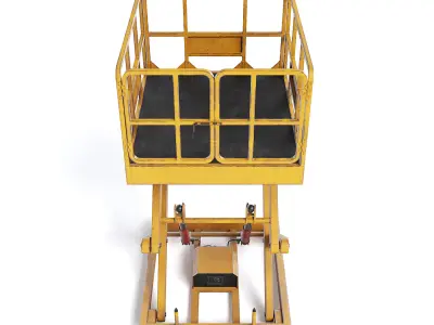 Scissor Freight Lift I 3D model