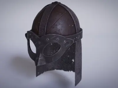 Viking Helmet Low-poly 3D model shop