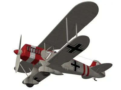 Heinkel He-51 3D model get