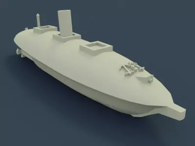 CSS Manassas 1861 3D print model