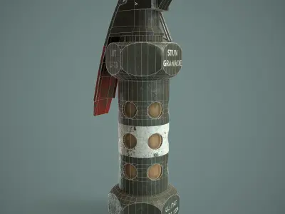 Stun Gragrenade Low-poly 3D model