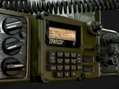 Military Radio Model Low-poly 3D model