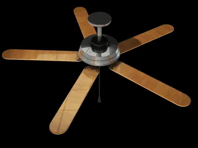 Ceiling Fan Low-poly 3D model