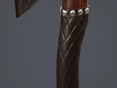 Viking axe Low-poly 3D model purchase