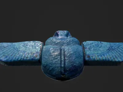 Egyptian scarab beetle Free 3D model
