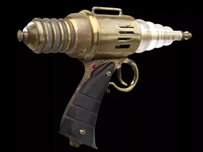 lazer gun Low-poly 3D model