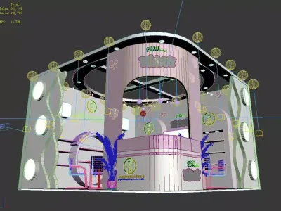Exhibition - Area -6X6-3DMAX2010-016 3D model