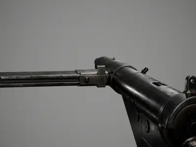 Sten MKII Low-poly 3D model