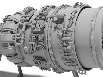 jet engine for Print 3D print model 3D Print Ready