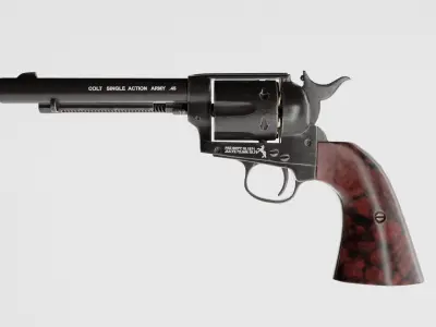 Colt Peacemaker Low-poly 3D model
