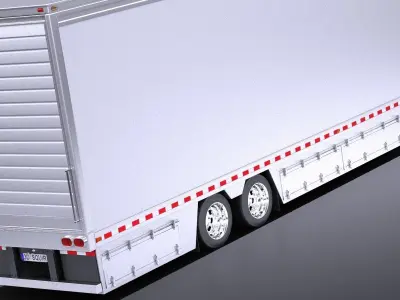 Volvo FH16 Globtrotter Trailer 2013 VRAY 3D model