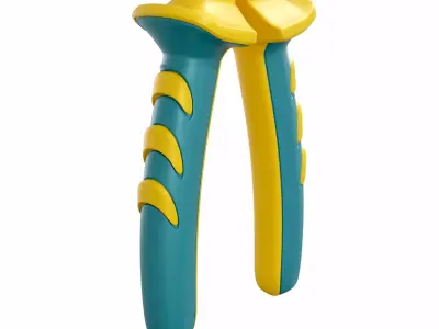 cutting plier 01 3D model