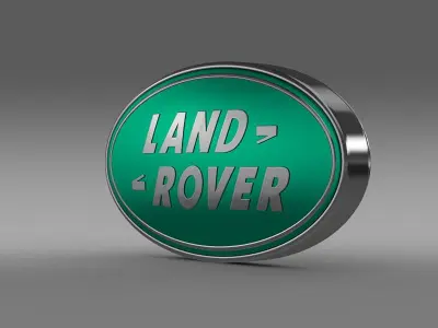 land rover logo 3D model by Sergey