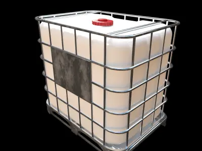 IBC Industrial 3D model Low-poly 3D model